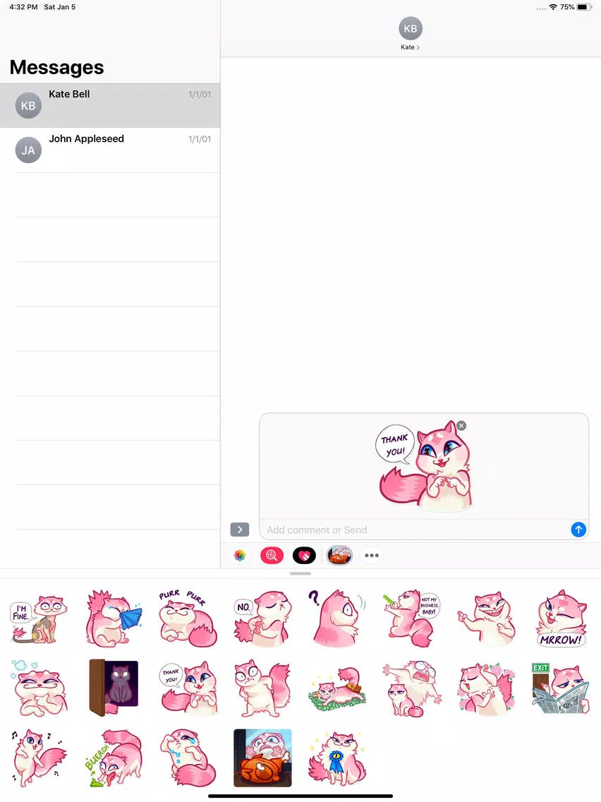 Nala Cat Stickers Pack iPad Screenshots