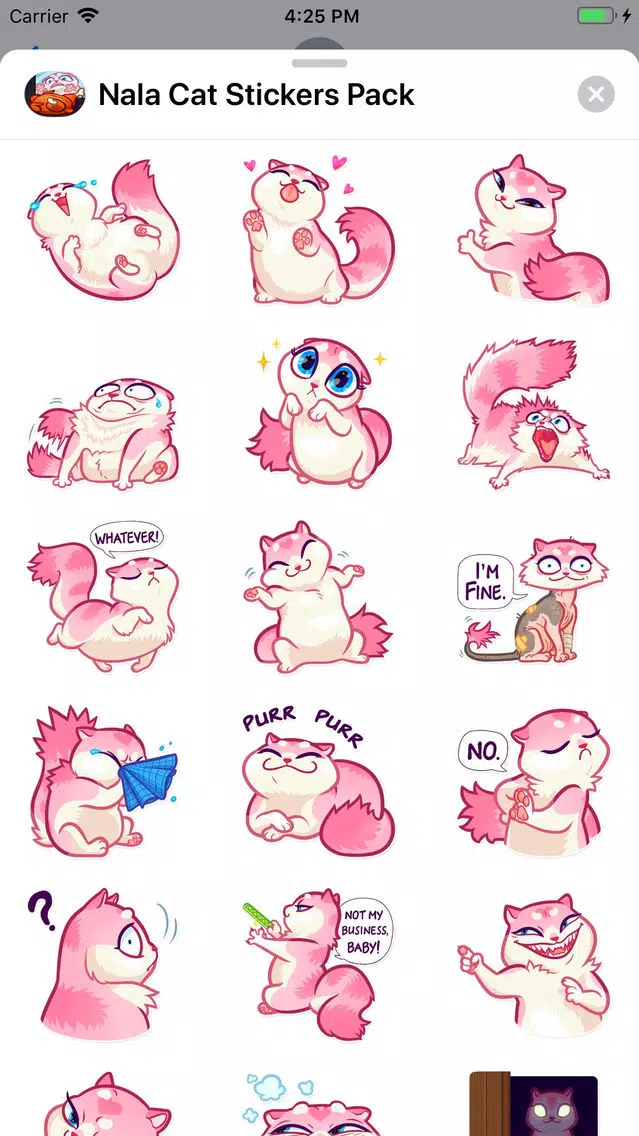 Nala Cat Stickers Pack Screenshots