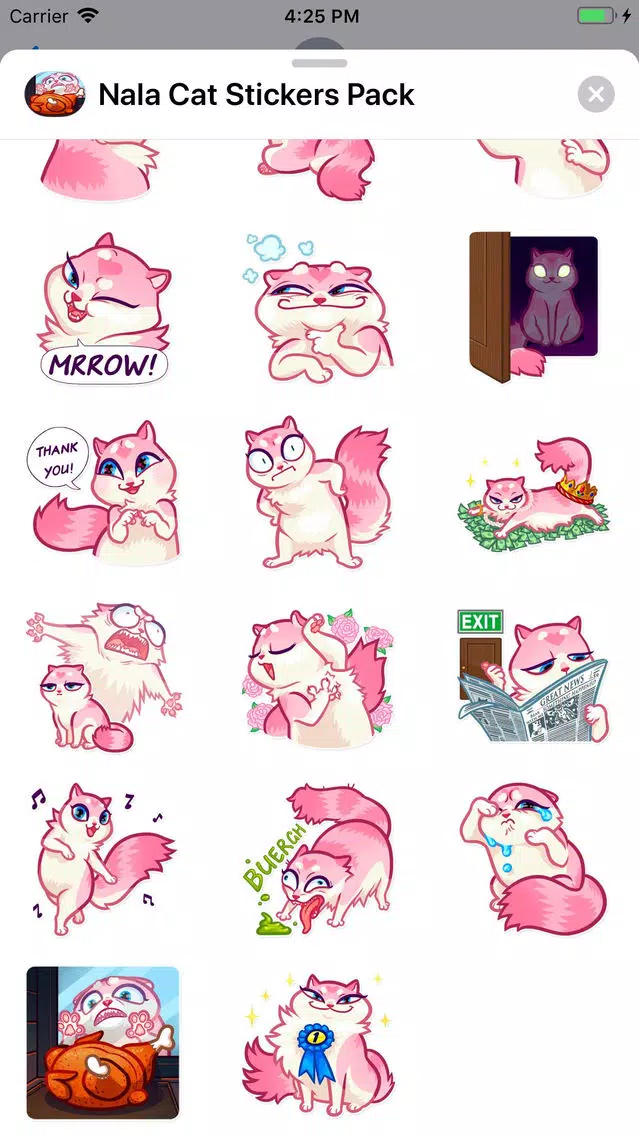 Nala Cat Stickers Pack Screenshots