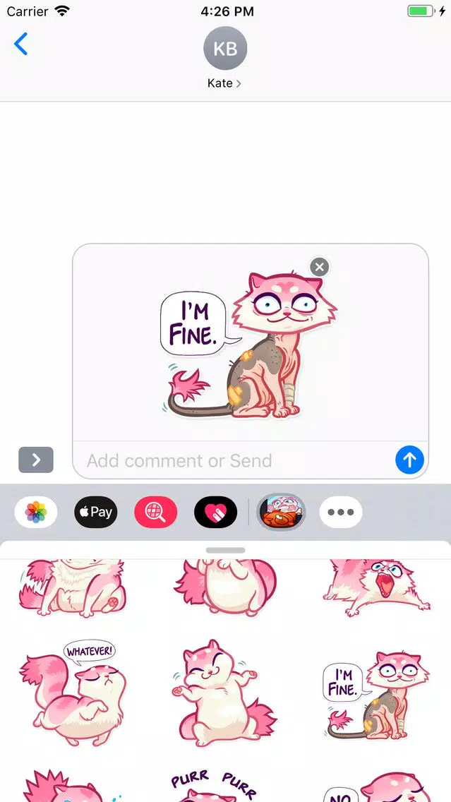 Nala Cat Stickers Pack Screenshots