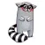 Racoon Stickers Pack