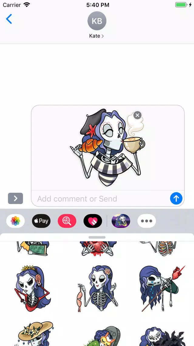 Skeleton Witch Stickers Pack Screenshots