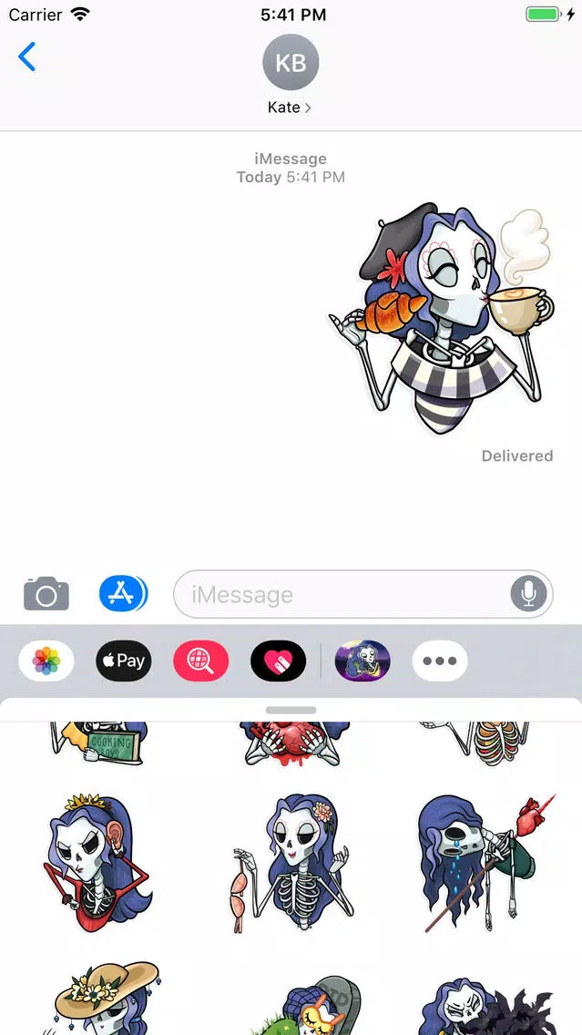Skeleton Witch Stickers Pack Screenshots