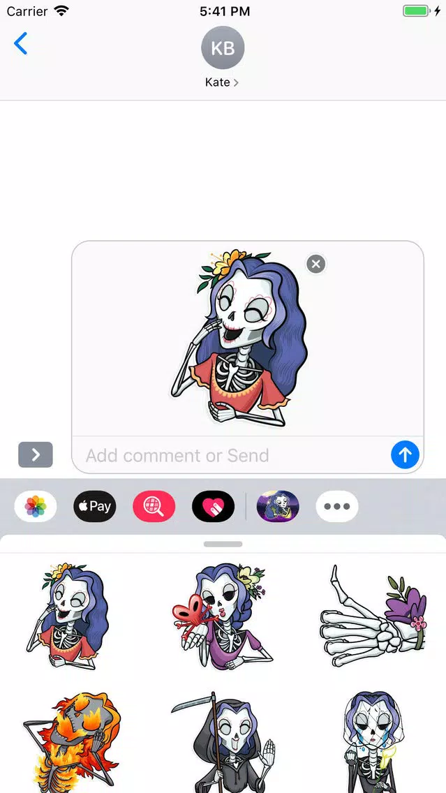Skeleton Witch Stickers Pack Screenshots
