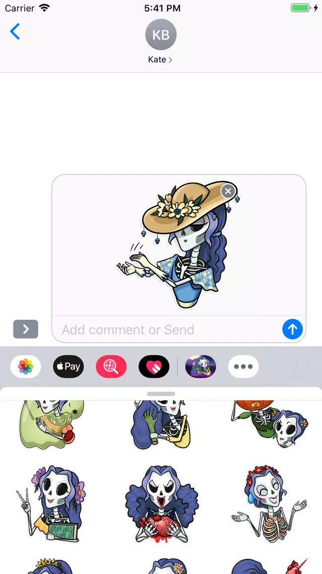 Skeleton Witch Stickers Pack Screenshots