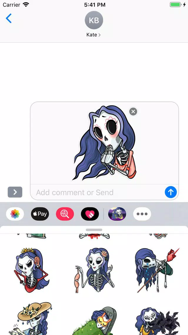 Skeleton Witch Stickers Pack Screenshots
