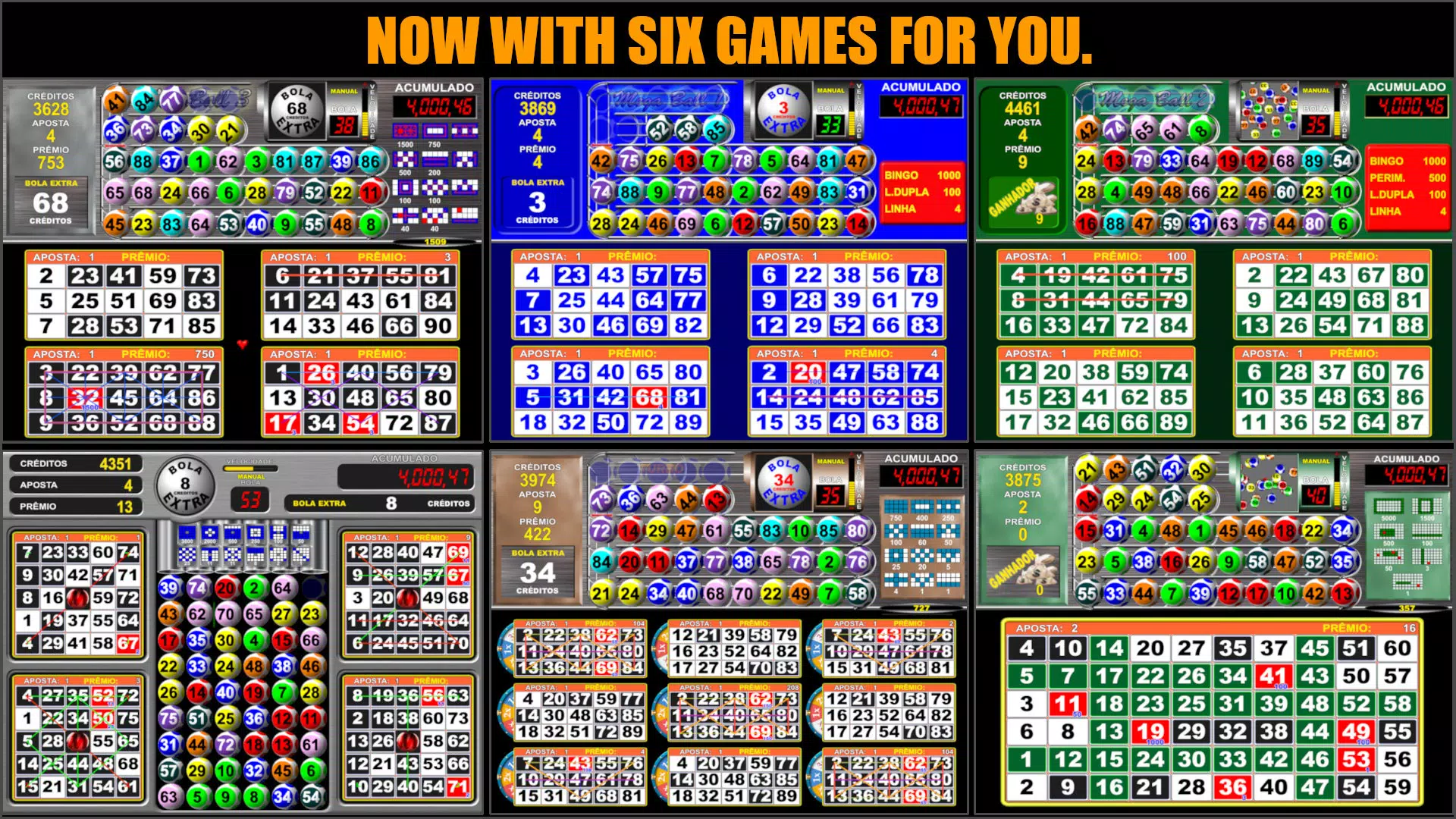 Video Bingo Mega Ball Flex Screenshots