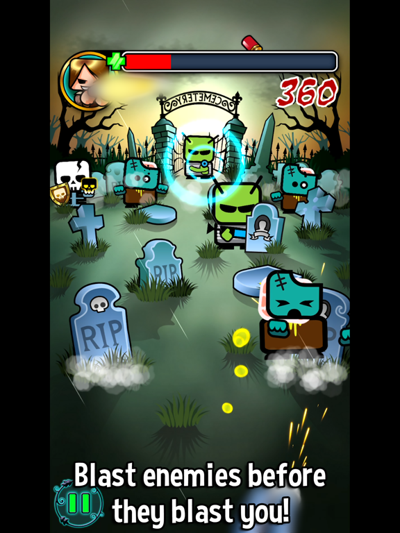 Tangkapan skrin Blast Da Zombie iPad 