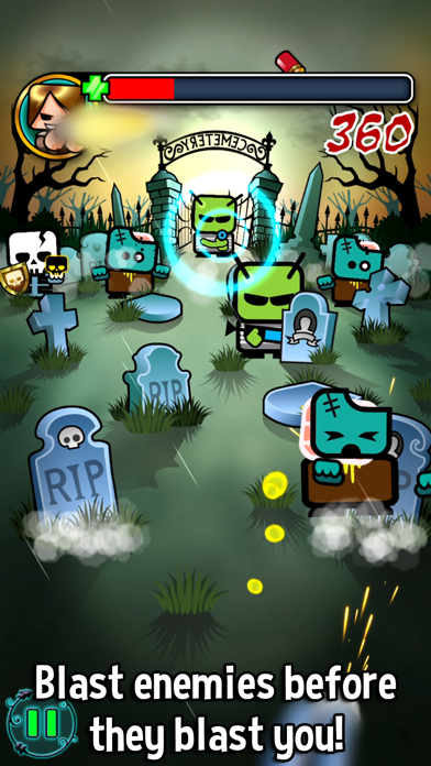 Tangkapan skrin Blast Da Zombie