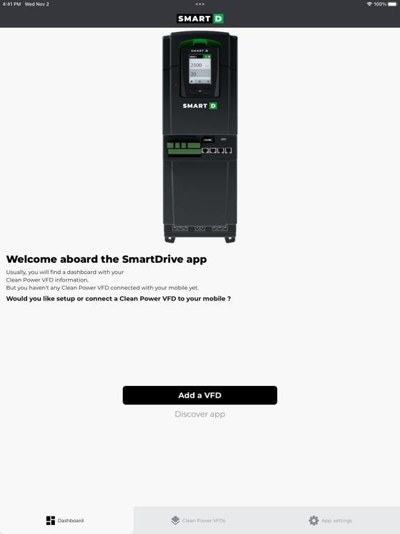 Clean Power VFD iPad Screenshots