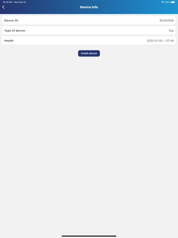 SmarterInstall iPad Screenshots