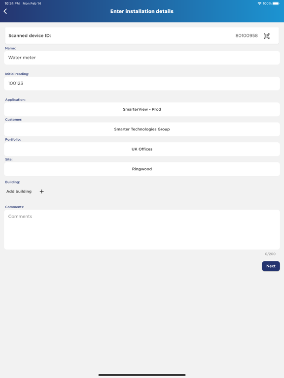 SmarterInstall iPad Screenshots
