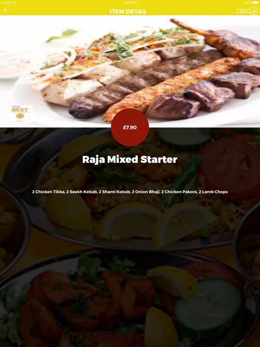 RAJAS DESI GRILL WAKEFIELD iPad Screenshots