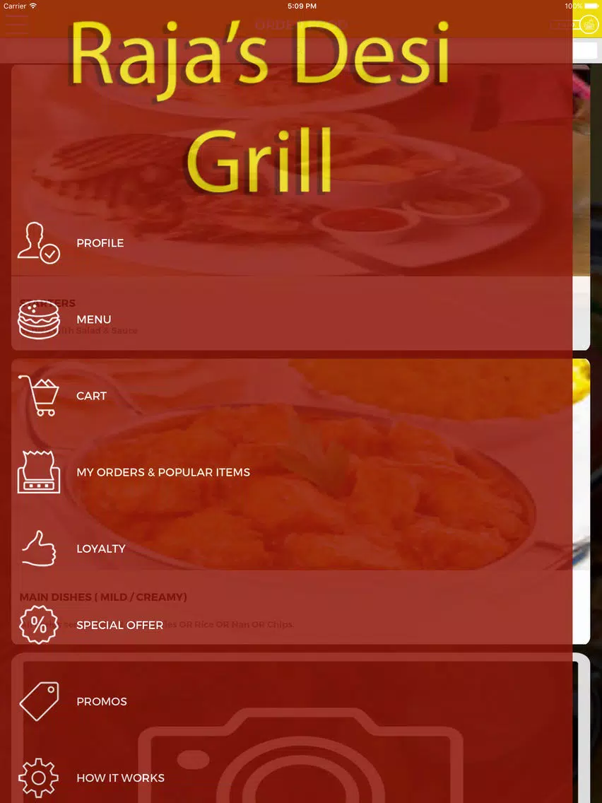 RAJAS DESI GRILL WAKEFIELD iPad Screenshots