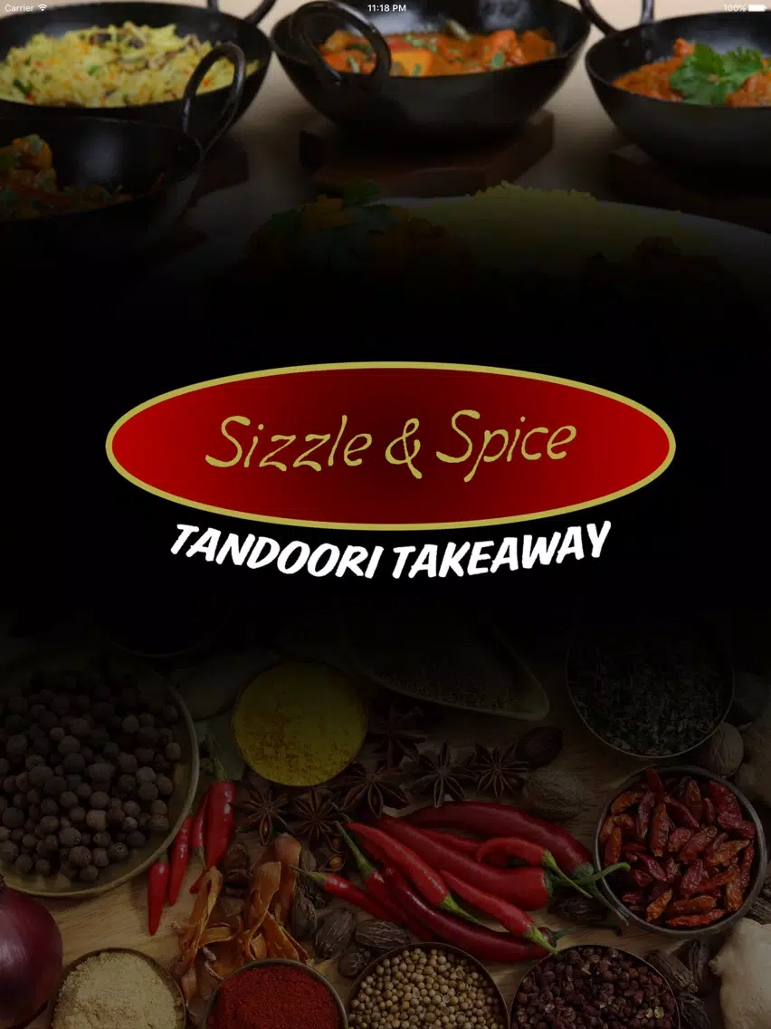 SIZZLE AND SPICE GLASGOW iPad Screenshots