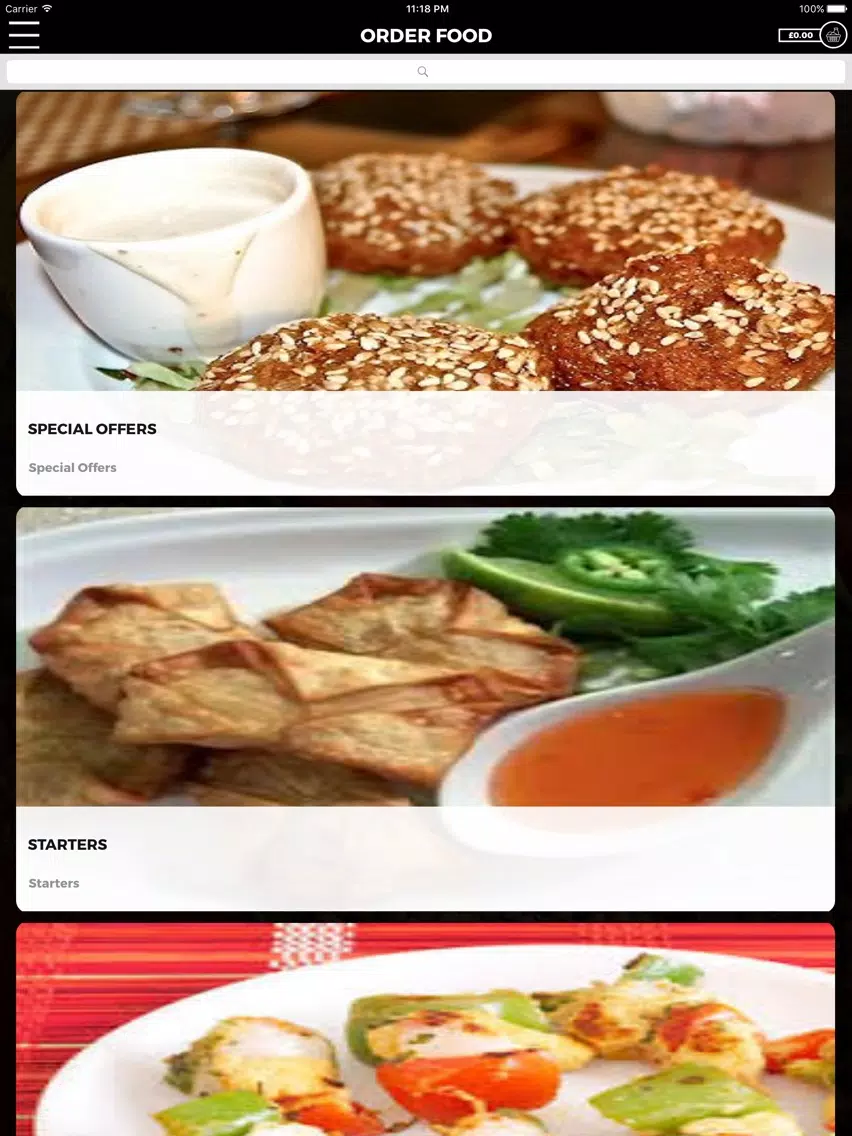 SIZZLE AND SPICE GLASGOW iPad Screenshots