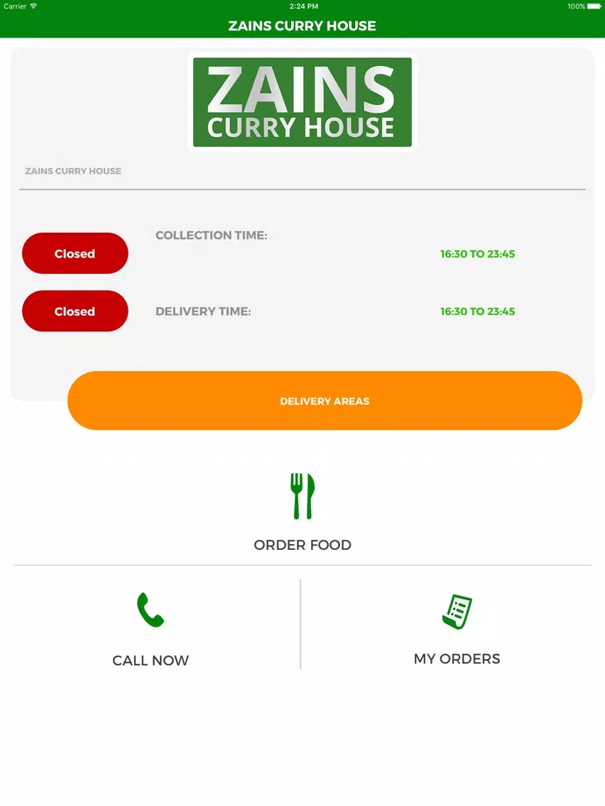 ZAINS CURRY HOUSE iPad Screenshots