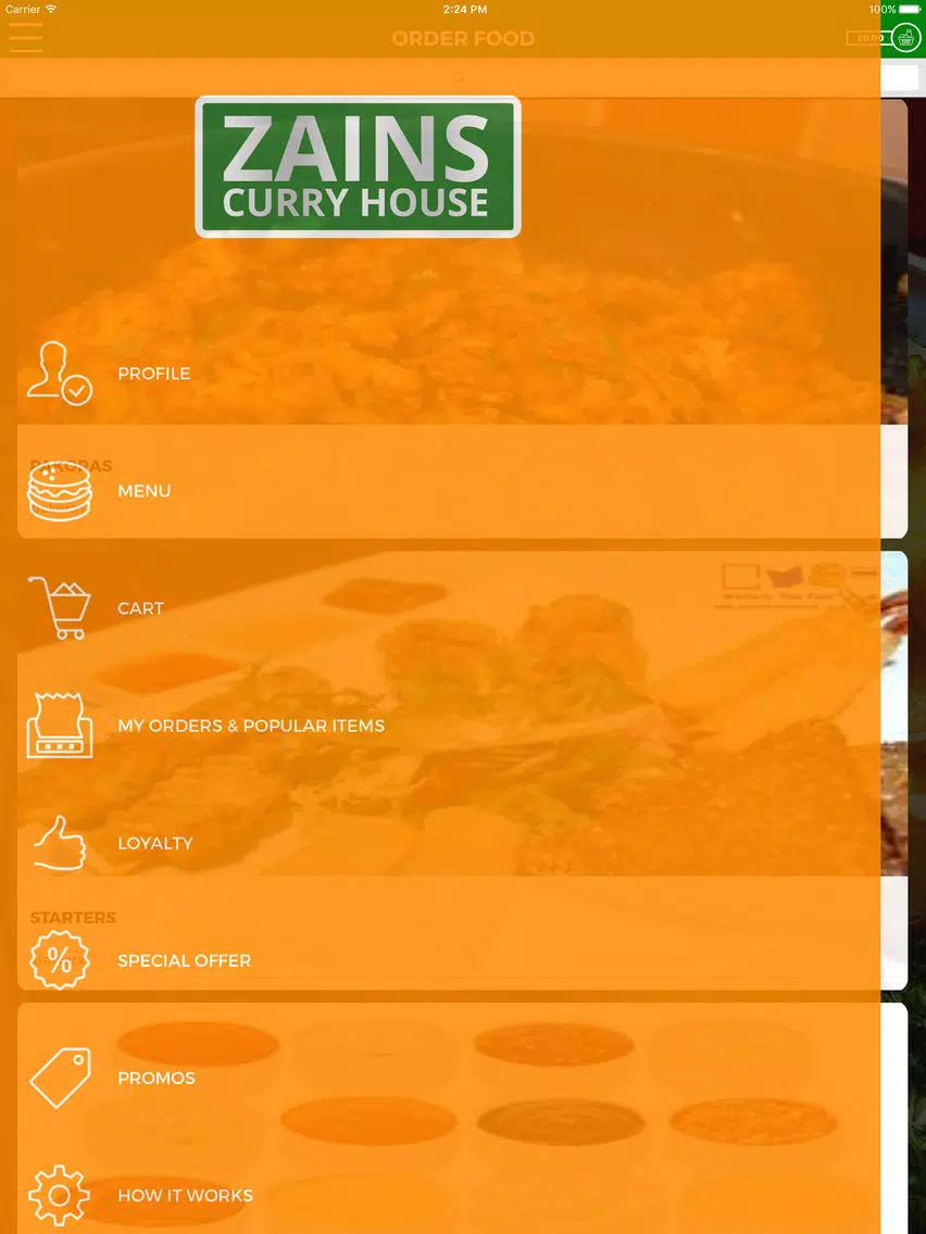 ZAINS CURRY HOUSE iPad Screenshots