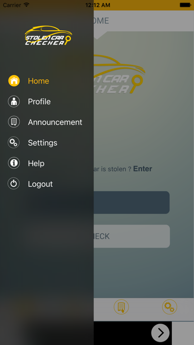 Stolen Car Checker Screenshots