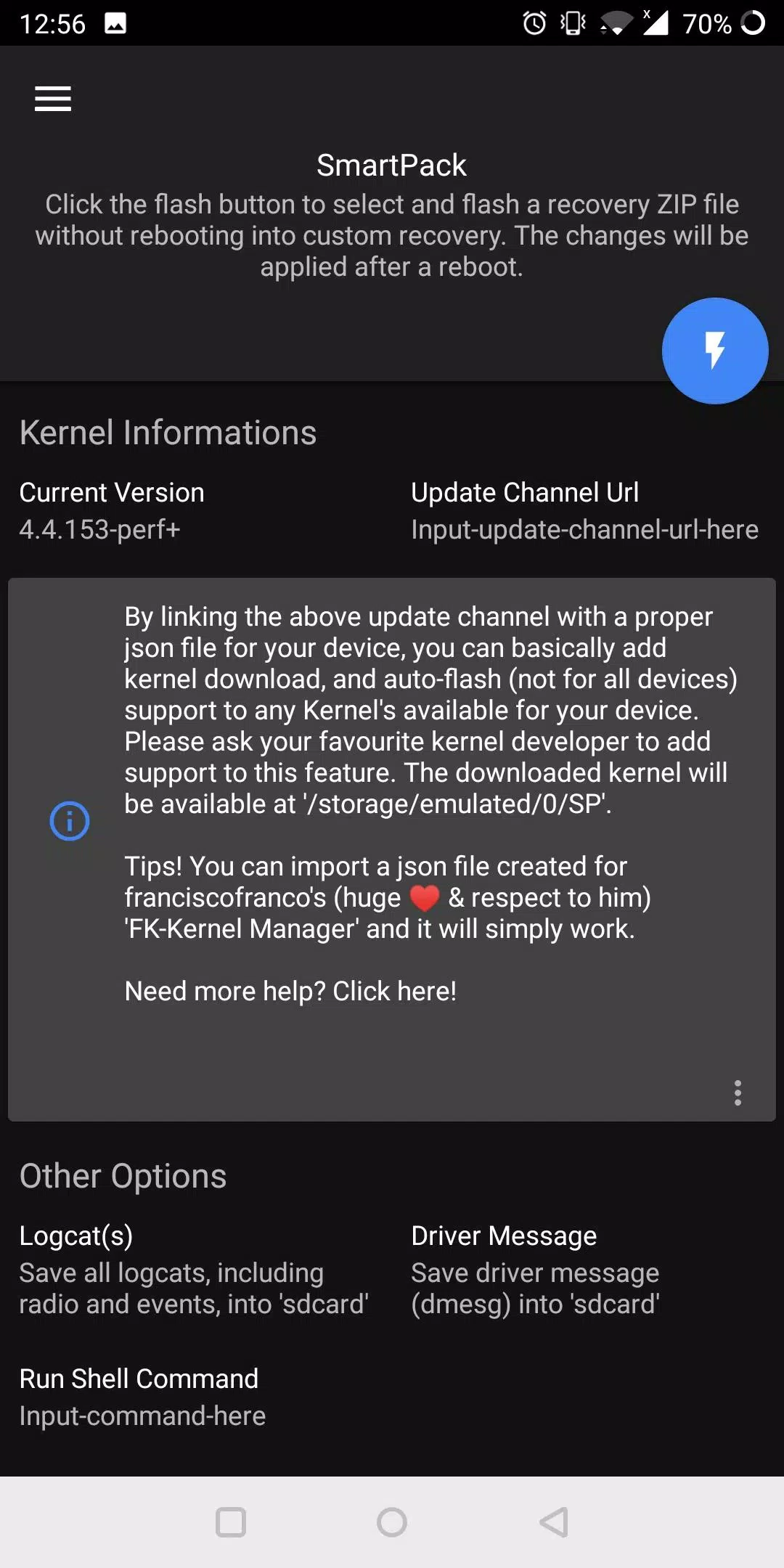 SmartPack-Kernel Manager Screenshots