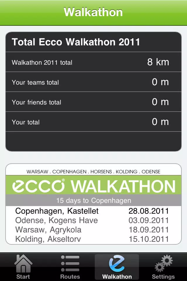 Walkathon powered by ECCO Screenshots