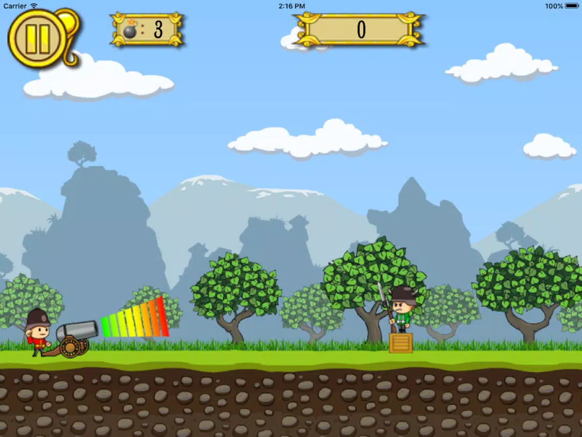 Soldiers Vs Cannons iPad  سکرین شاٹس