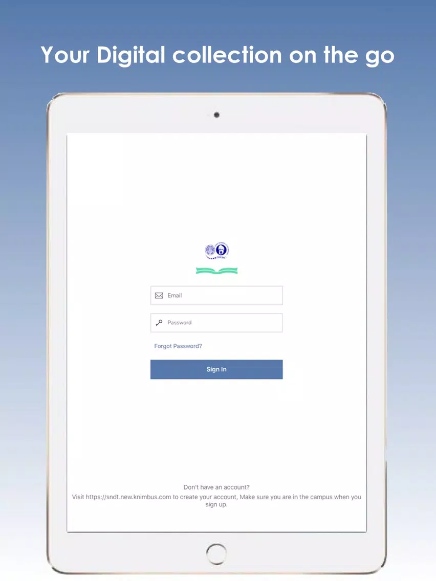 SNDT eLibrary iPad Screenshots