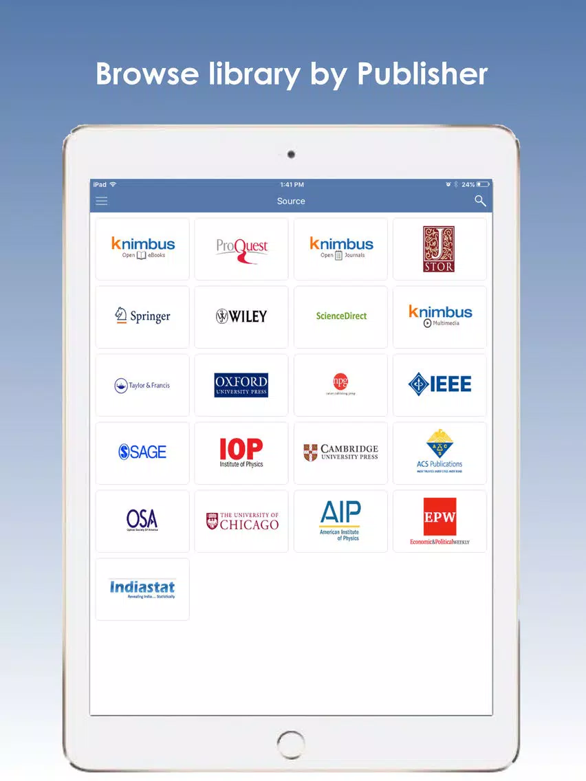 SNDT eLibrary iPad Screenshots