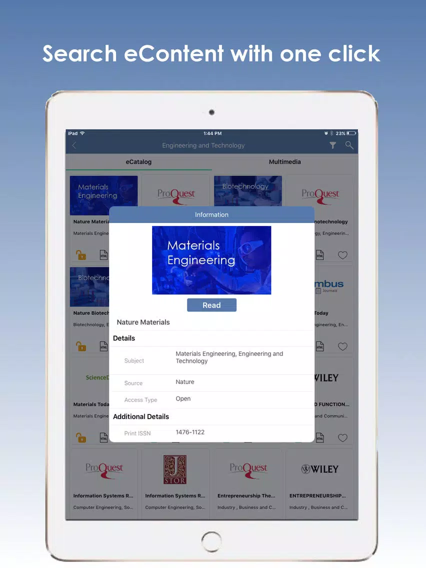 SNDT eLibrary iPad Screenshots