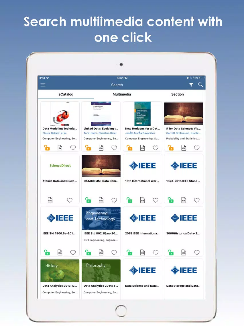 SNDT eLibrary iPad Screenshots