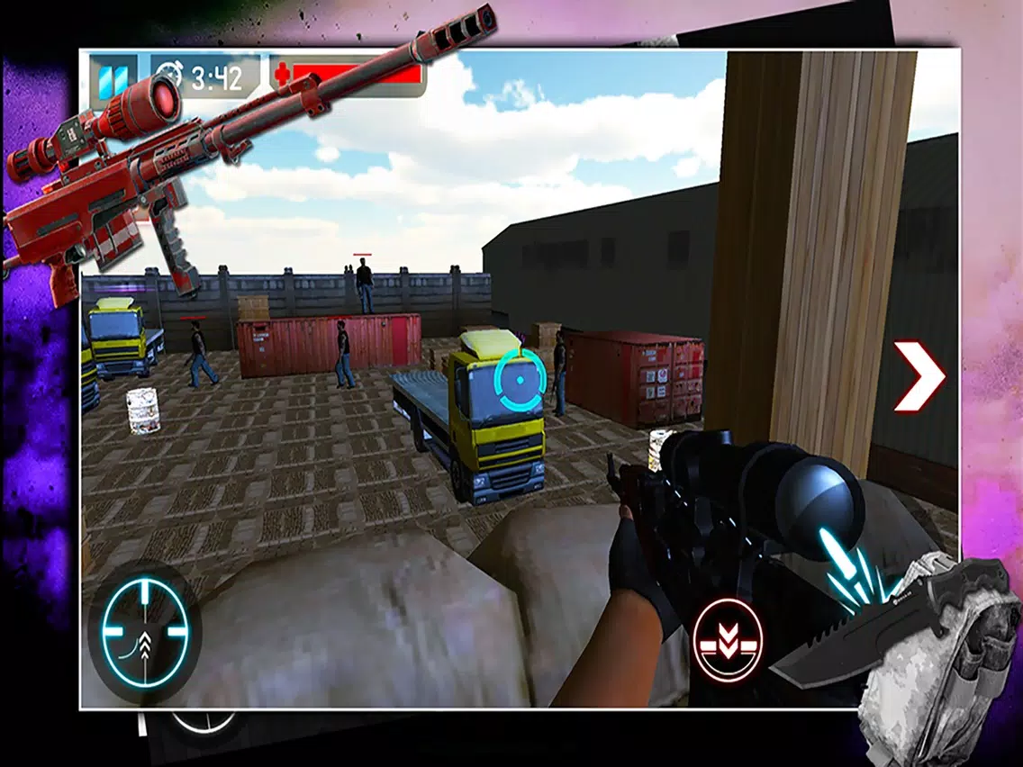 Captures d'écran de Sniper Frontline Assassin Free Game iPad 