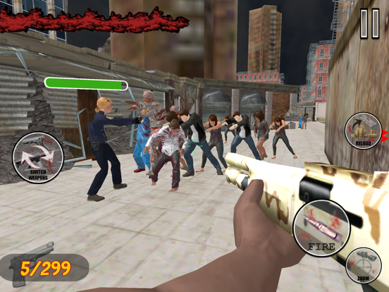 ภาพหน้าจอของ Zombie Hunter Shooting Survive iPad 