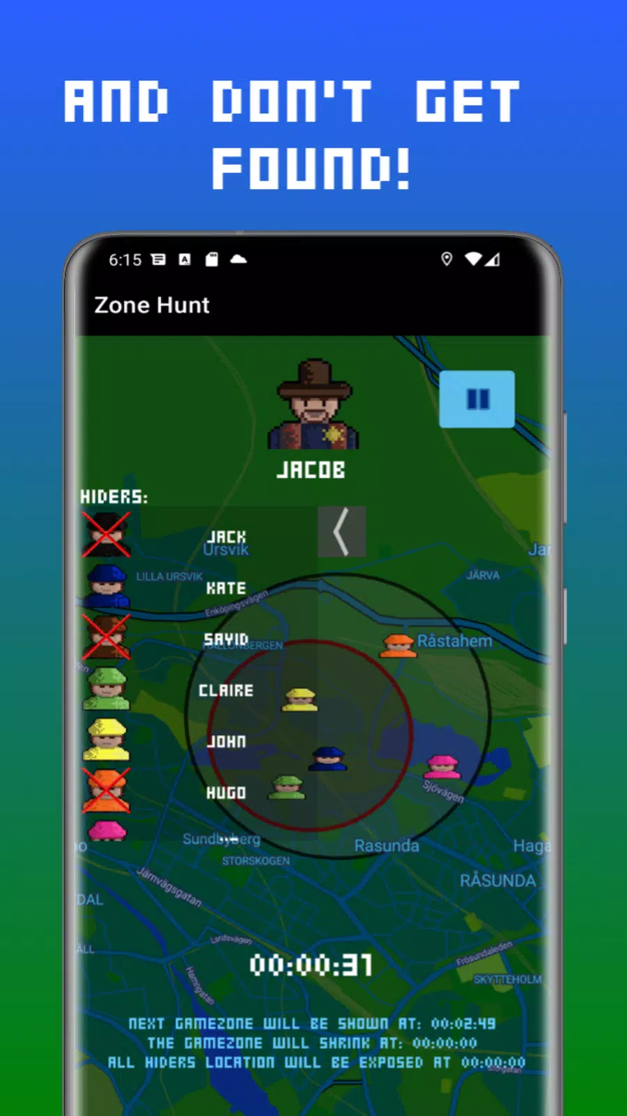 ZONE HUNT - IRL Hide and Seek Screenshots