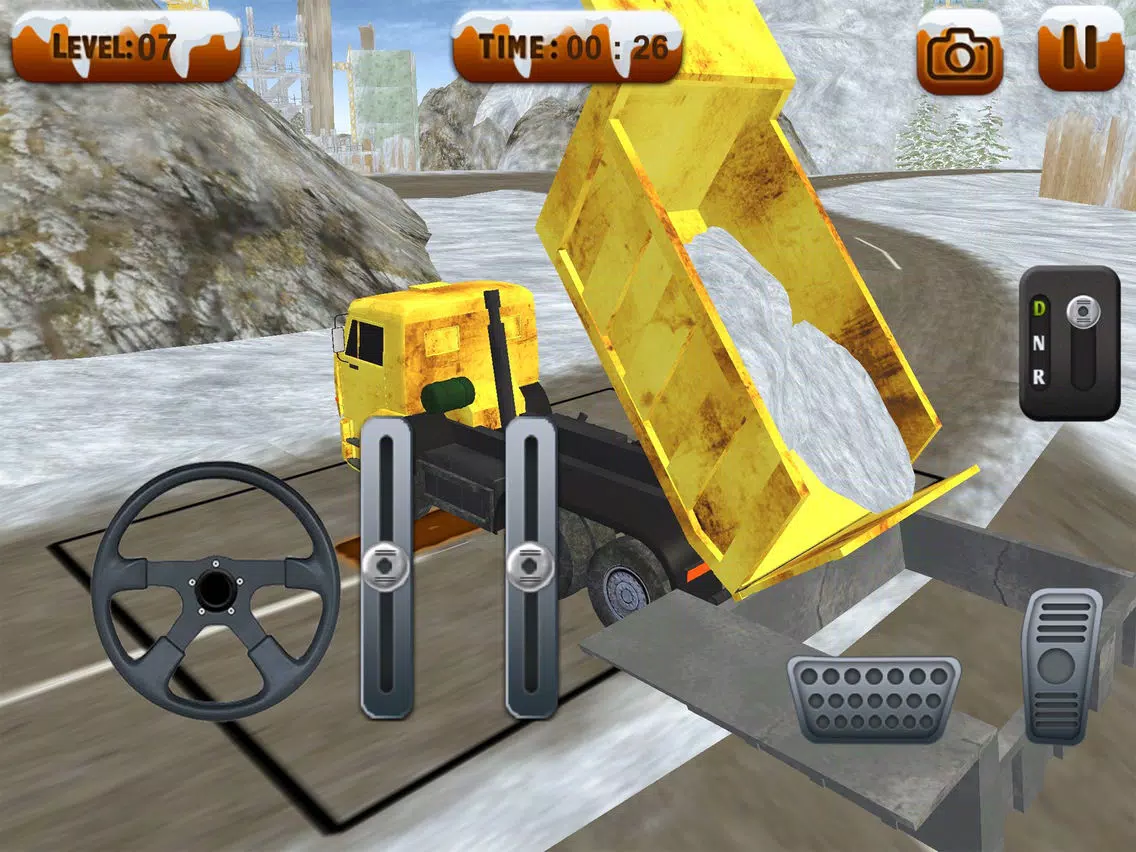 Snowplow Truck Driver simulator 3d game iPad  سکرین شاٹس
