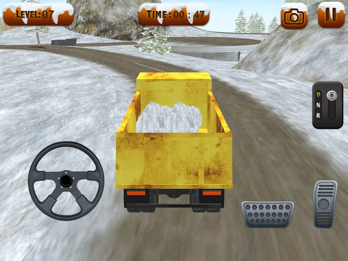 Snowplow Truck Driver simulator 3d game iPad  سکرین شاٹس