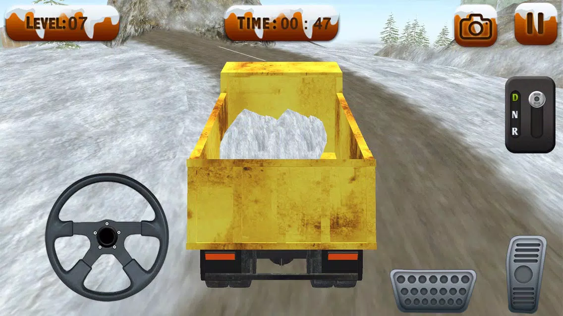 Snowplow Truck Driver simulator 3d game سکرین شاٹس