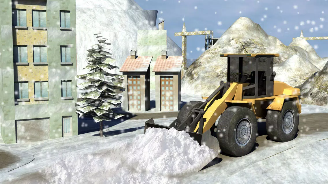 Snowplow Truck Driver simulator 3d game سکرین شاٹس