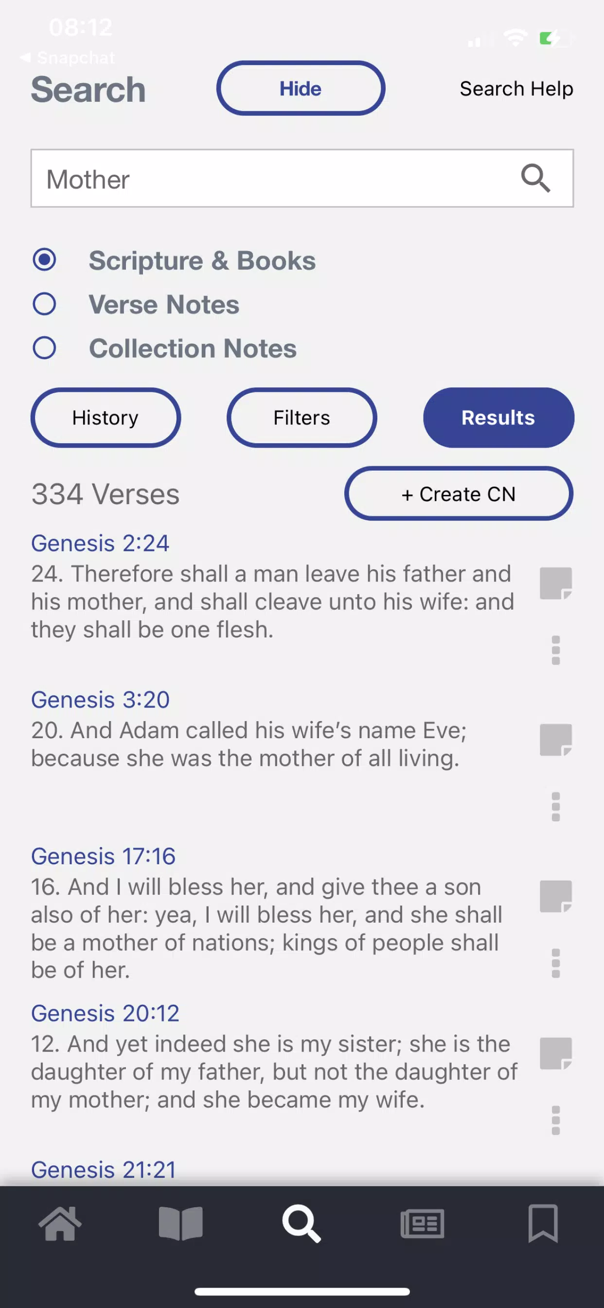 Scripture Notes Screenshots