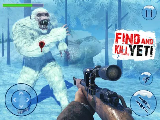Yeti Monster 3D Hunting Game iPad 应用截图