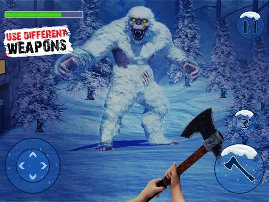 Yeti Monster 3D Hunting Game iPad 应用截图
