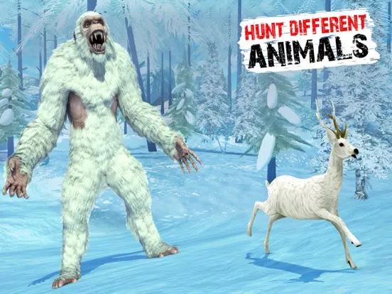 Yeti Monster 3D Hunting Game iPad 应用截图