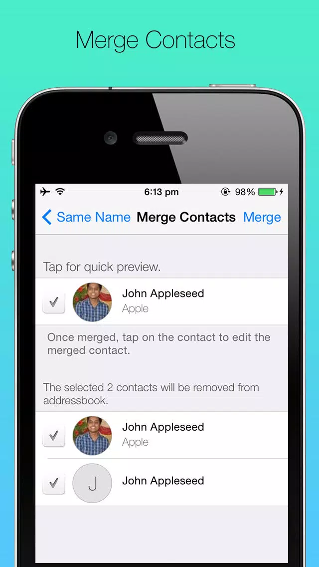 ContactBox: Group mail/sms, merge/delete contacts and backup contacts: Screenshots