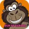 monkey speed to fast eat banana in jungle