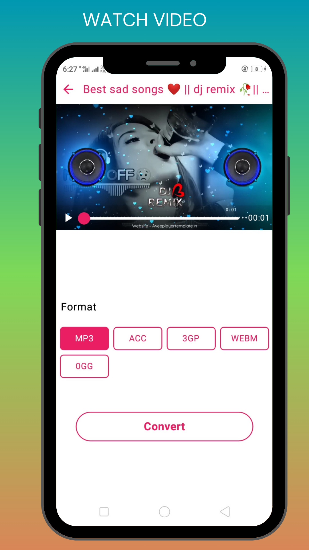 Easy video converter - video to audio Screenshots