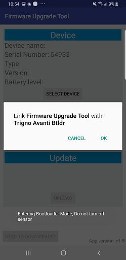 Trigno Sensor Update Tool Screenshots