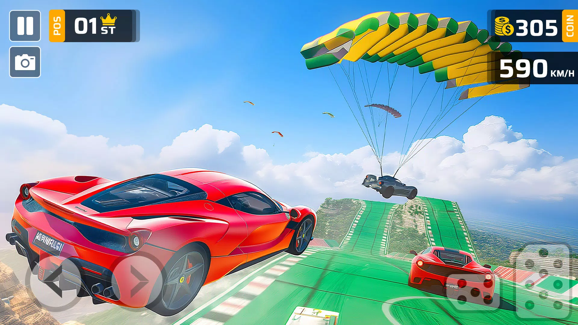 High Speed Stunt Car Race Game Screenshots