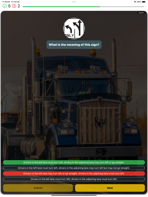 Alaska CDL Test 2024 iPad Screenshots