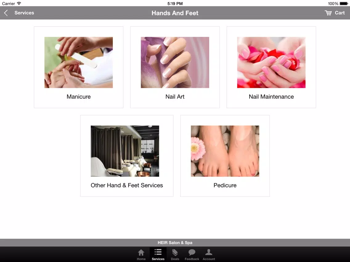 Heir Salon and Spa iPad Screenshots