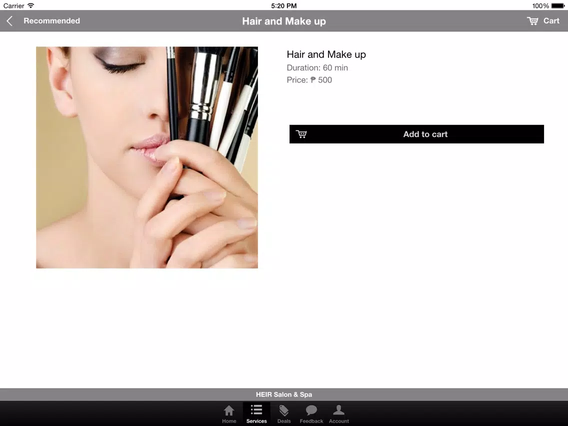 Heir Salon and Spa iPad Screenshots