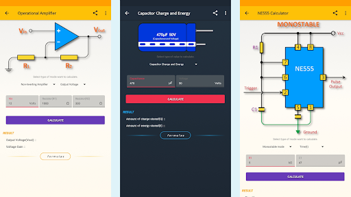 ElectroCalc - Electronics Screenshots